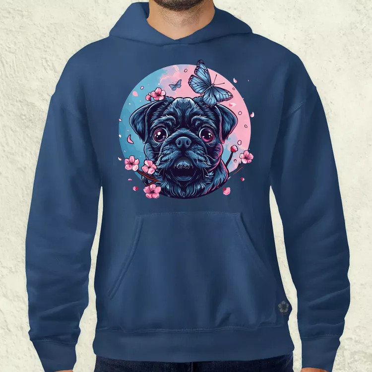 Mopsz és pillangó v1 férfi pulóver
