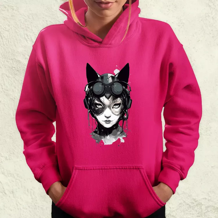 Kawaii macskalány v3 női pulóver