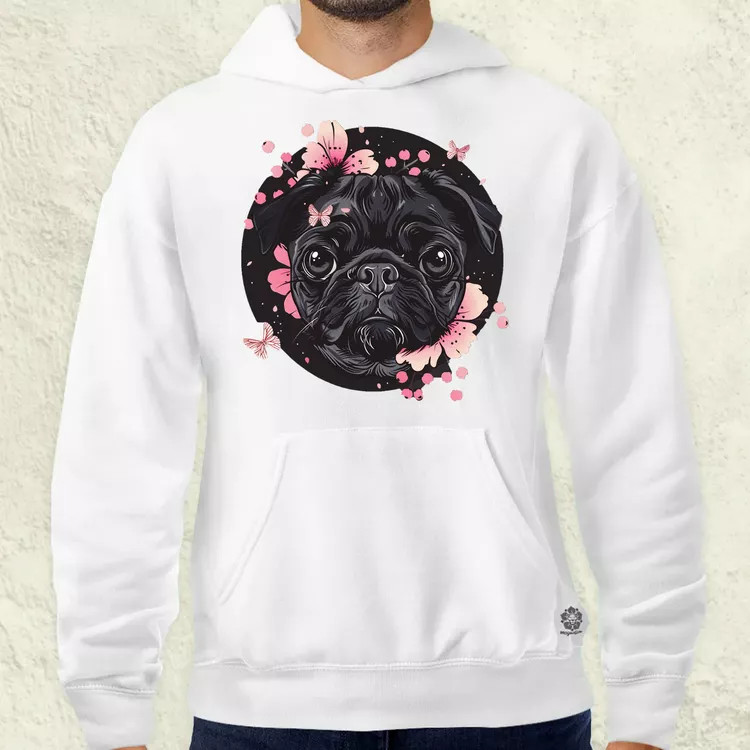 Mopsz és pillangó v3 férfi pulóver