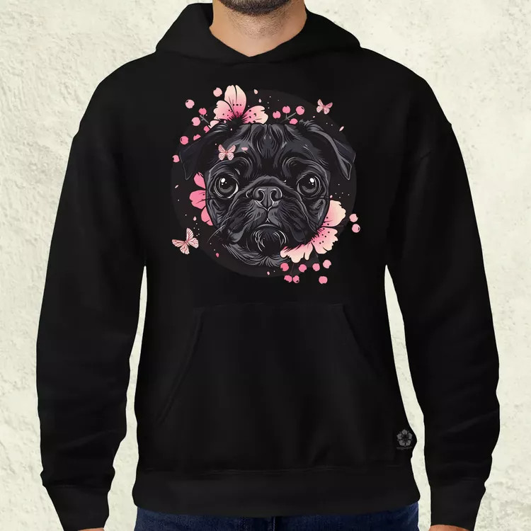 Mopsz és pillangó v3 férfi pulóver