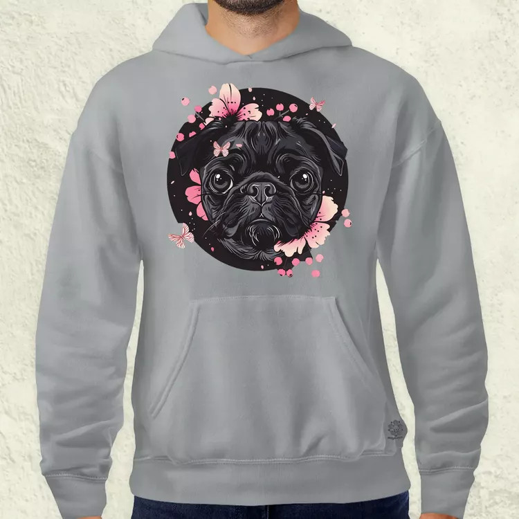 Mopsz és pillangó v3 férfi pulóver