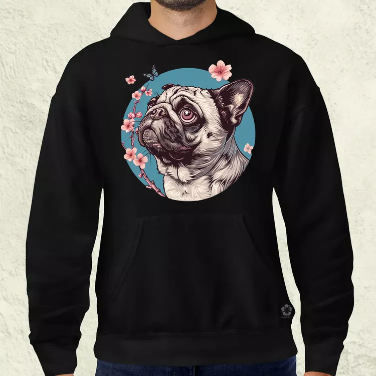 Mopsz és pillangó v4 férfi pulóver