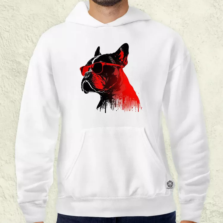 Napszemcsis buldog v1 férfi pulóver