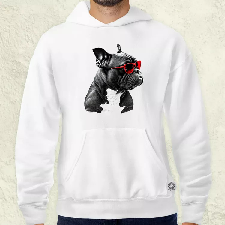 Napszemcsis buldog v2 férfi pulóver