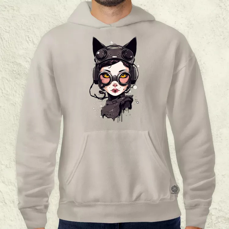Kawaii macskalány v4 férfi pulóver
