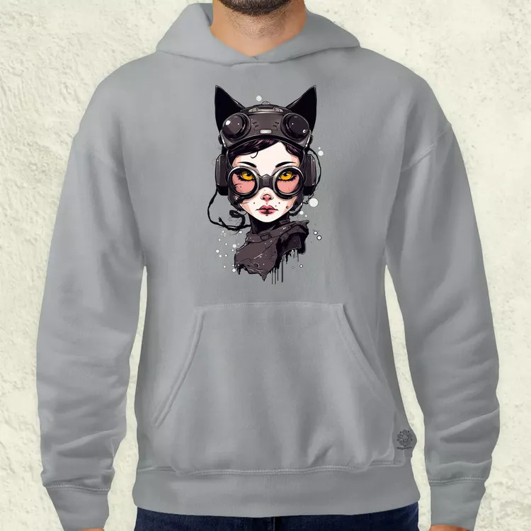 Kawaii macskalány v4 férfi pulóver