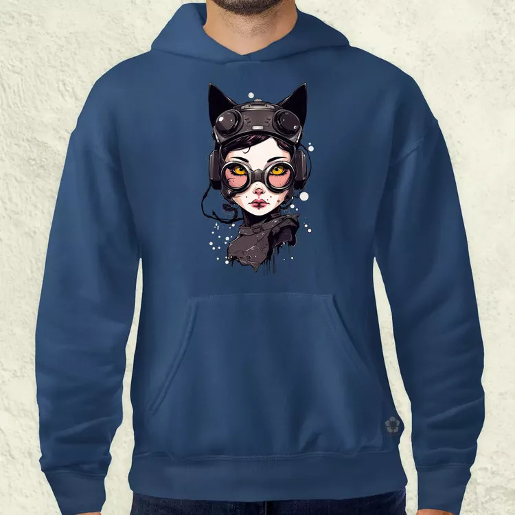 Kawaii macskalány v4 férfi pulóver