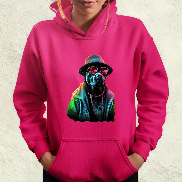 Neon gengszter kutya női pulóver