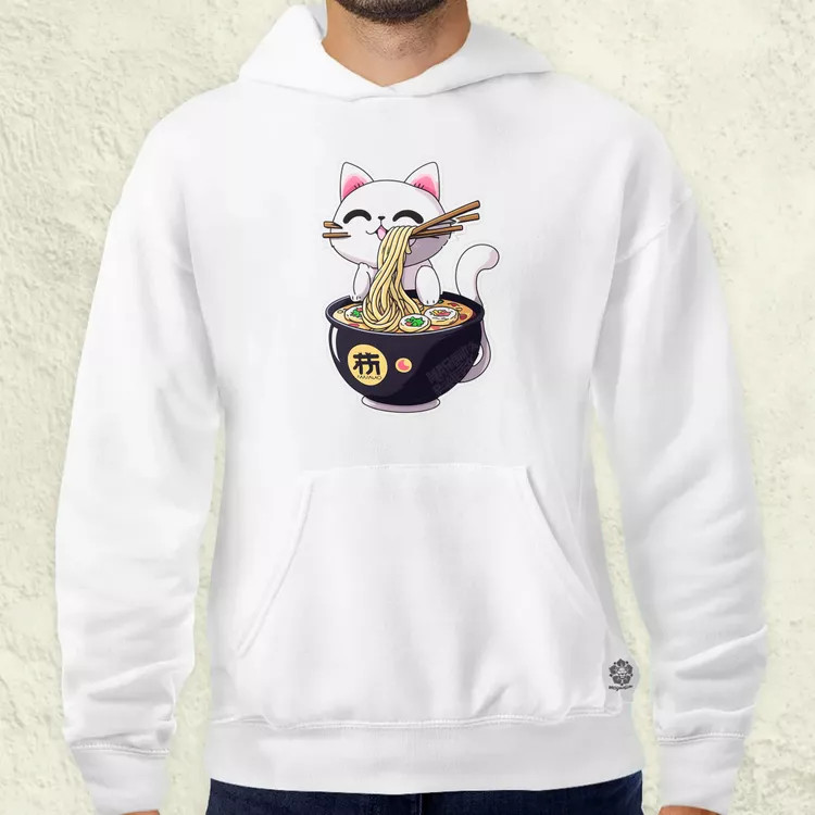 Kawaii neko cica leves férfi pulóver