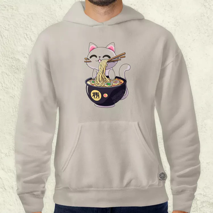 Kawaii neko cica leves férfi pulóver