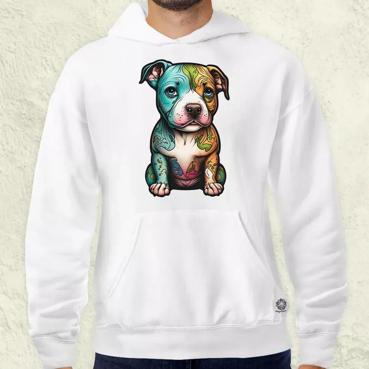Pitbull kölyök v2 férfi pulóver