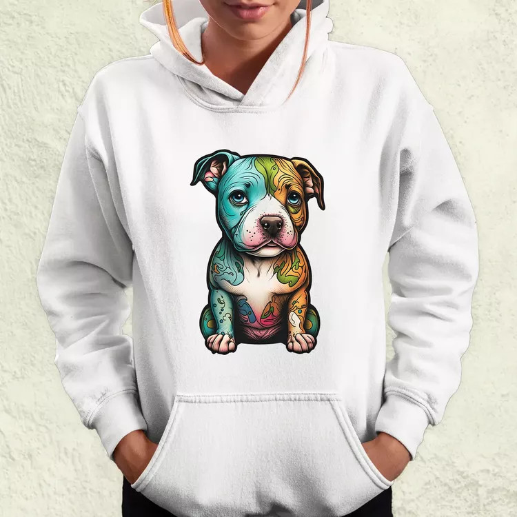 Pitbull kölyök v2 női pulóver