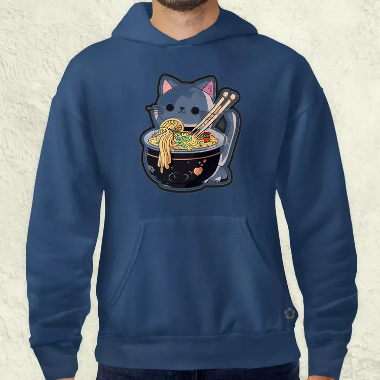 Kawaii rámen cica v3 férfi pulóver