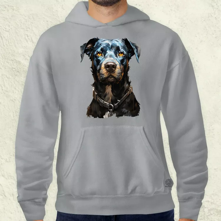 Rajz pitbull v1 férfi pulóver