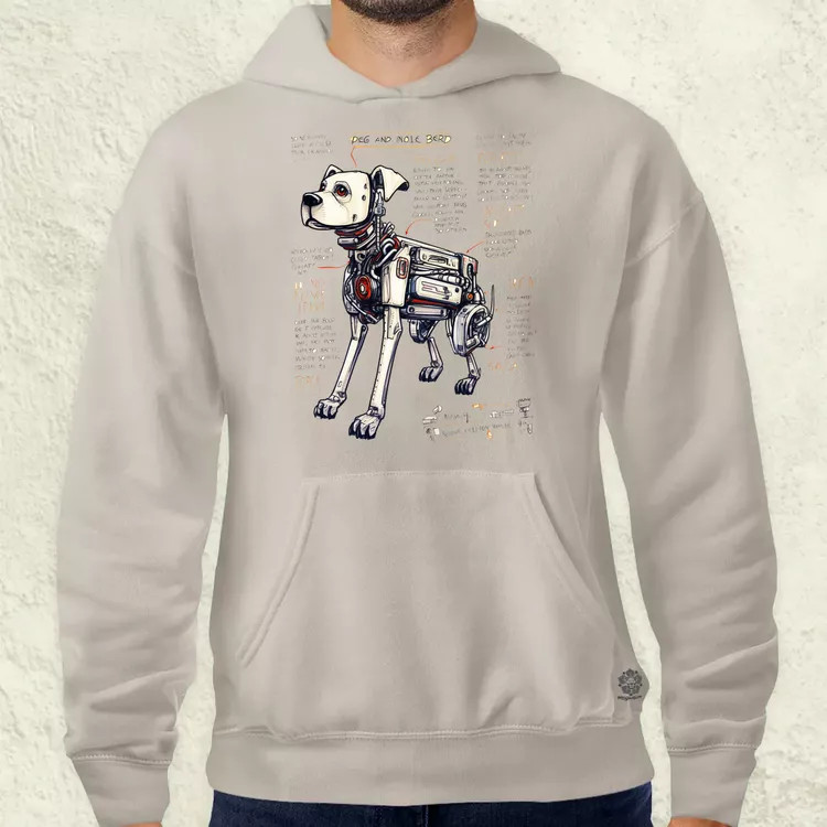 Robotkutya vázlat v2 férfi pulóver