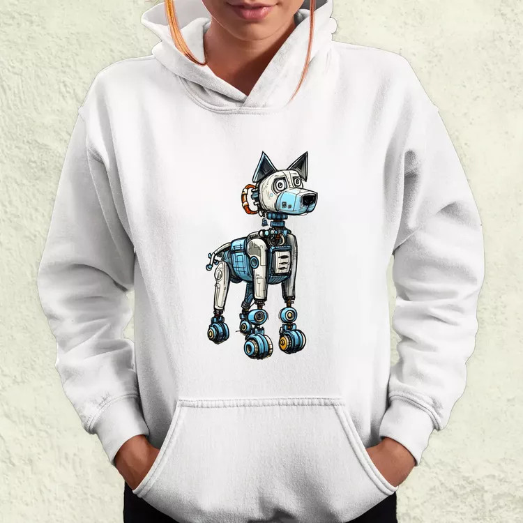 Robotkutya vázlat v6 női pulóver