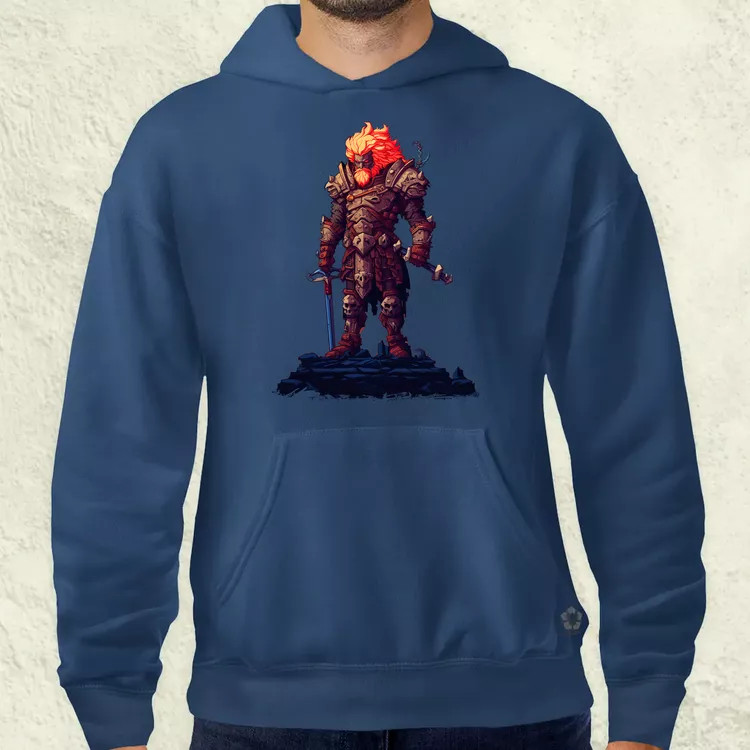 Pixelart harcos v1 férfi pulóver