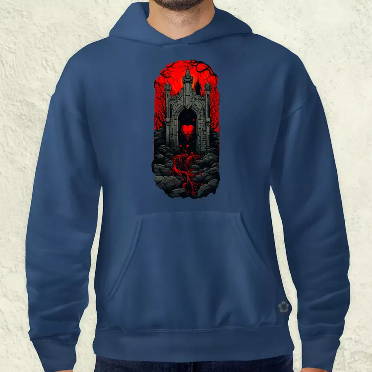 Pixelart kripta fantázia v2 férfi pulóver