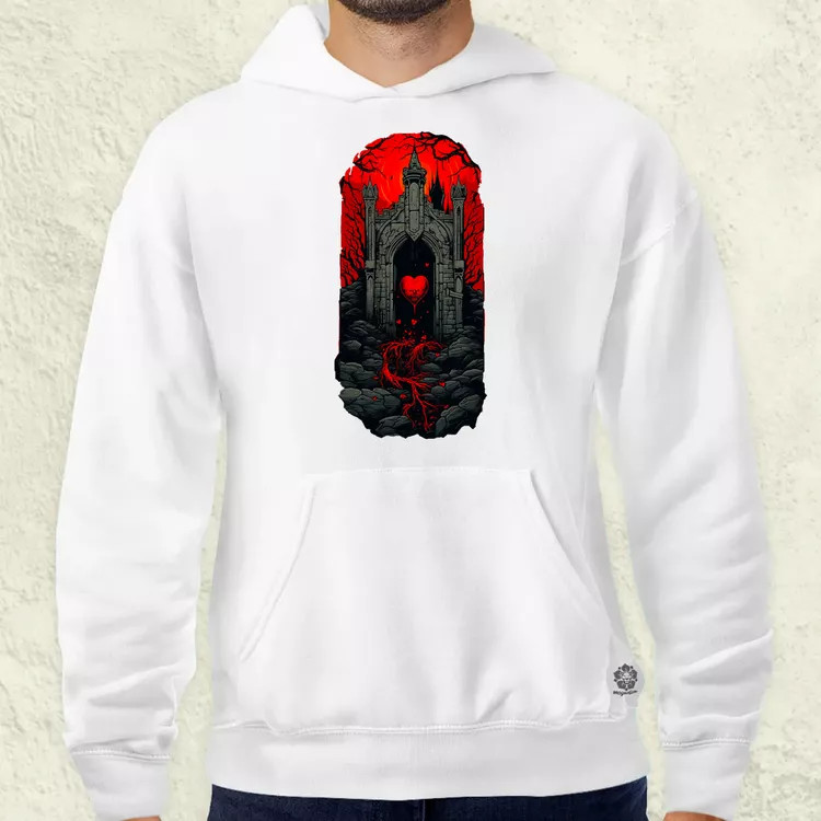 Pixelart kripta fantázia v2 férfi pulóver