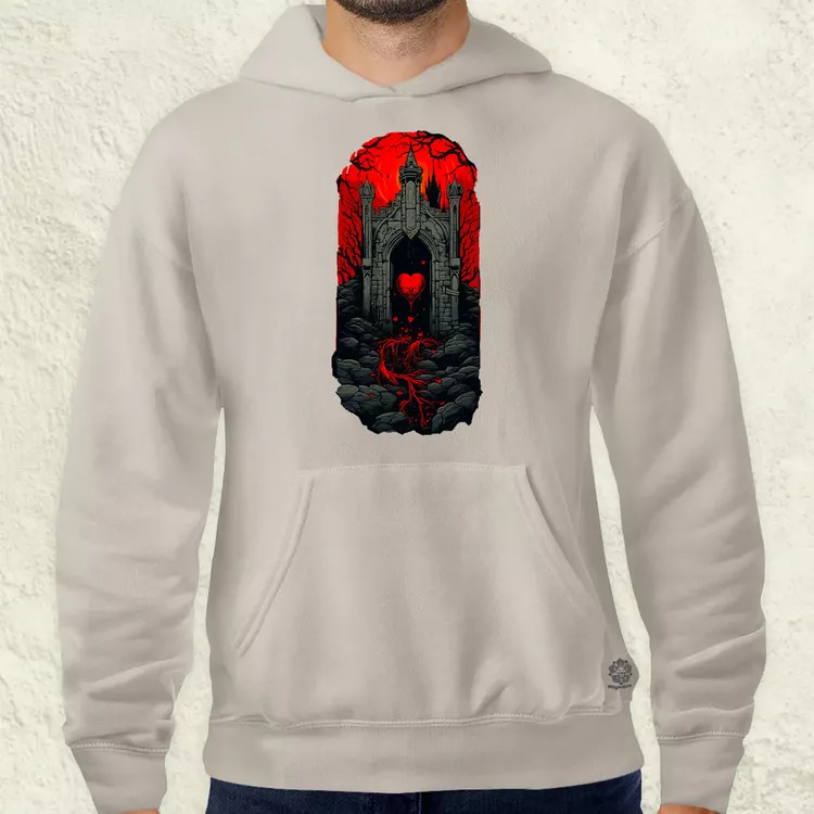 Pixelart kripta fantázia v2 férfi pulóver
