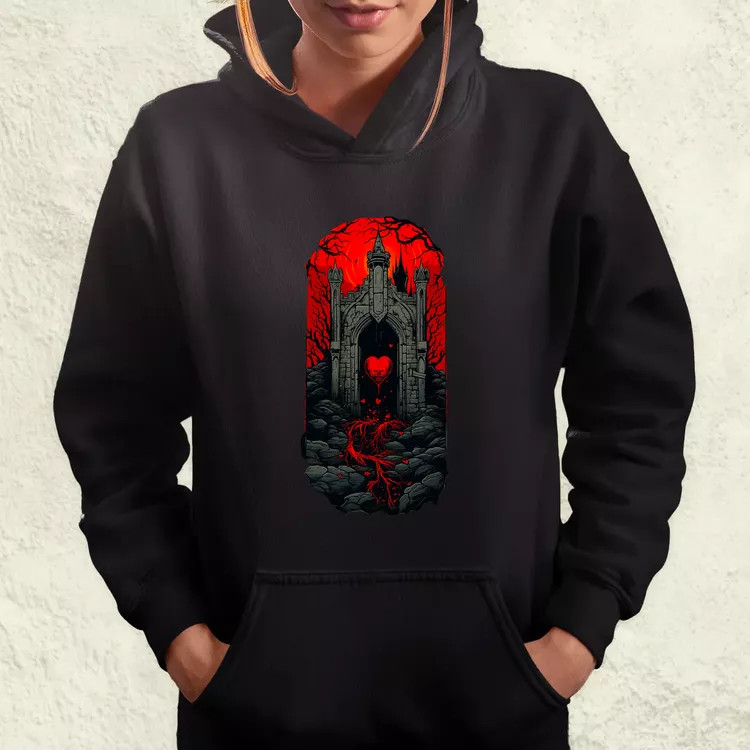 Pixelart kripta fantázia v2 női pulóver