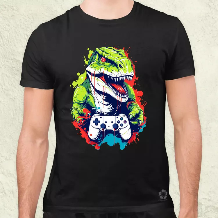 Gamer T-rex v1 férfi póló