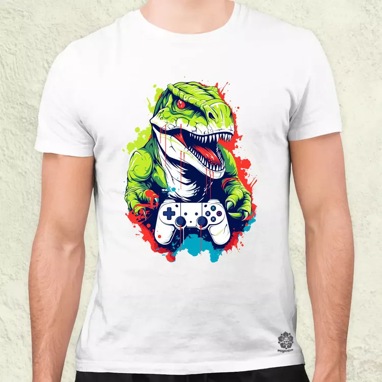 Gamer T-rex v1 férfi póló