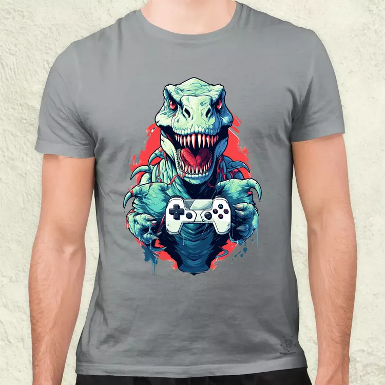 Gamer T-rex v4 férfi póló