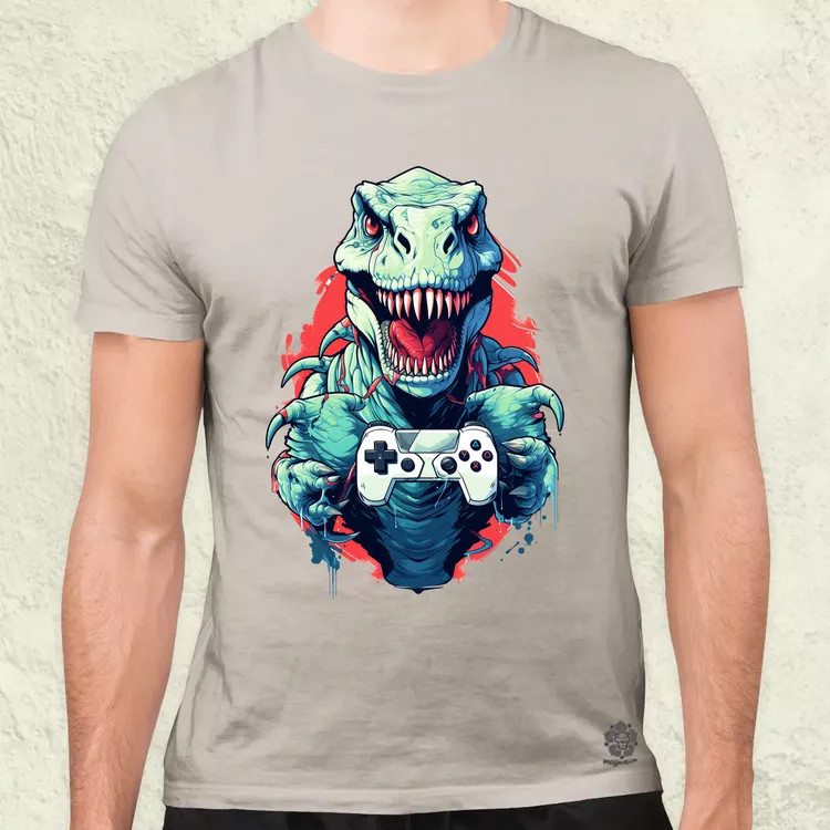 Gamer T-rex v4 férfi póló
