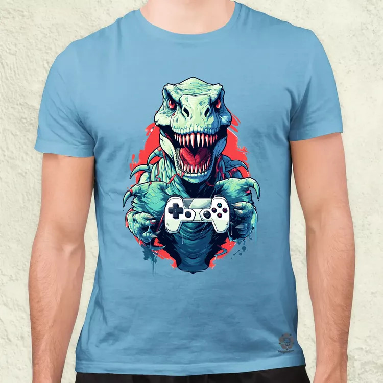 Gamer T-rex v4 férfi póló