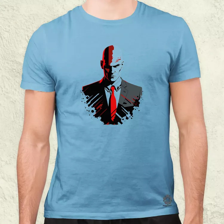 Hitman 47-es ügynök fanart v1 férfi póló