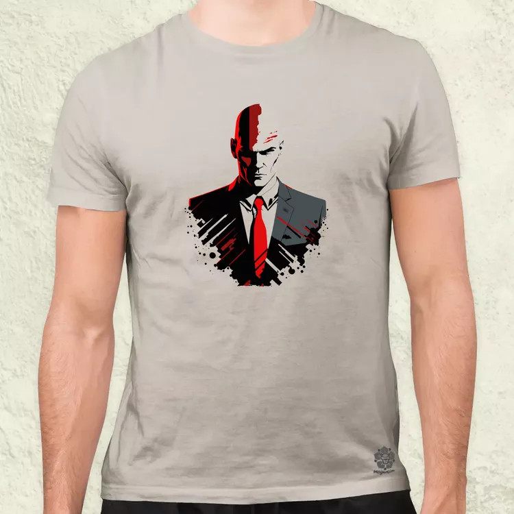Hitman 47-es ügynök fanart v1 férfi póló