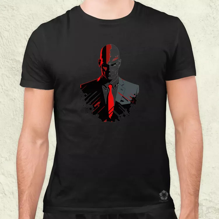 Hitman 47-es ügynök fanart v1 férfi póló