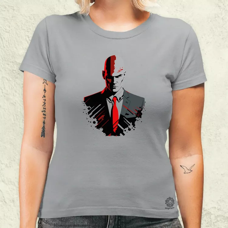 Hitman 47-es ügynök fanart v1 női póló