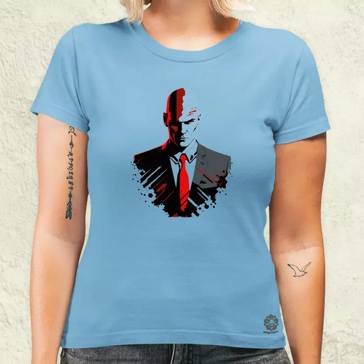 Hitman 47-es ügynök fanart v1 női póló