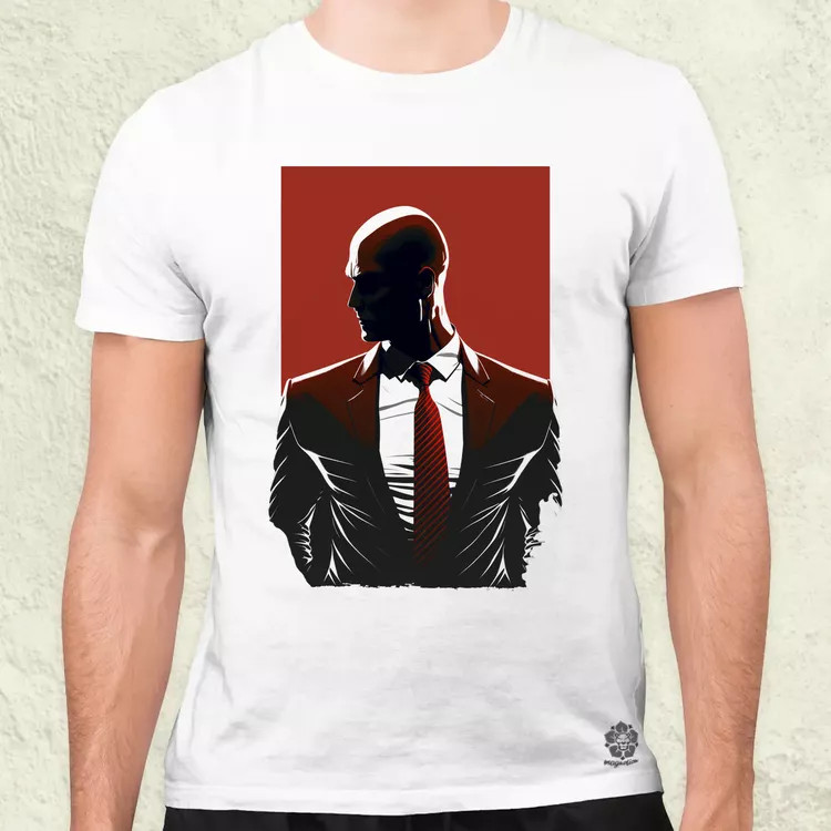 Hitman 47-es ügynök fanart v2 férfi póló