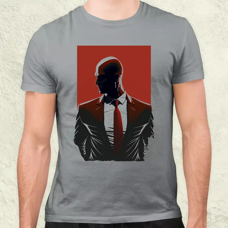 Hitman 47-es ügynök fanart v2 férfi póló