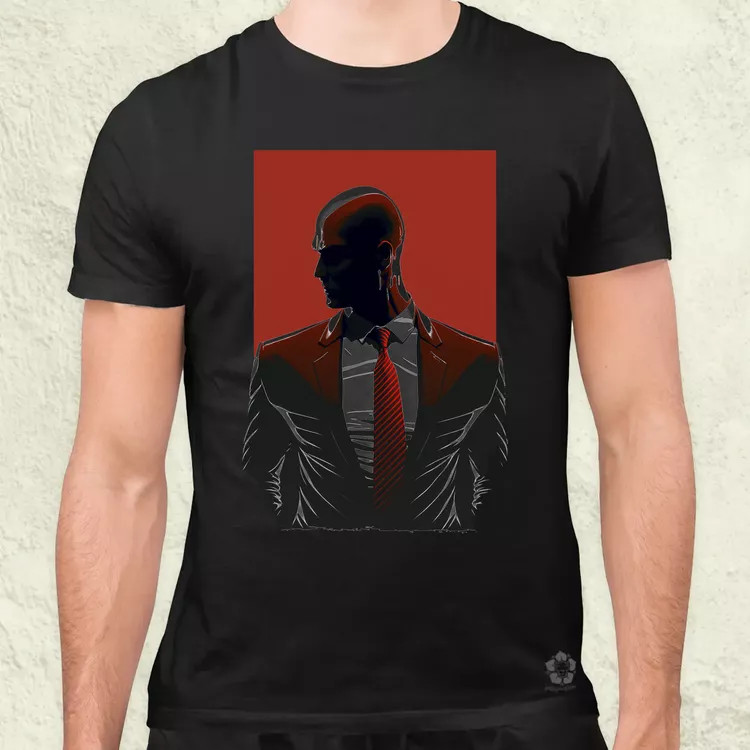 Hitman 47-es ügynök fanart v2 férfi póló