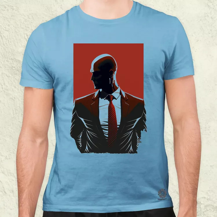 Hitman 47-es ügynök fanart v2 férfi póló