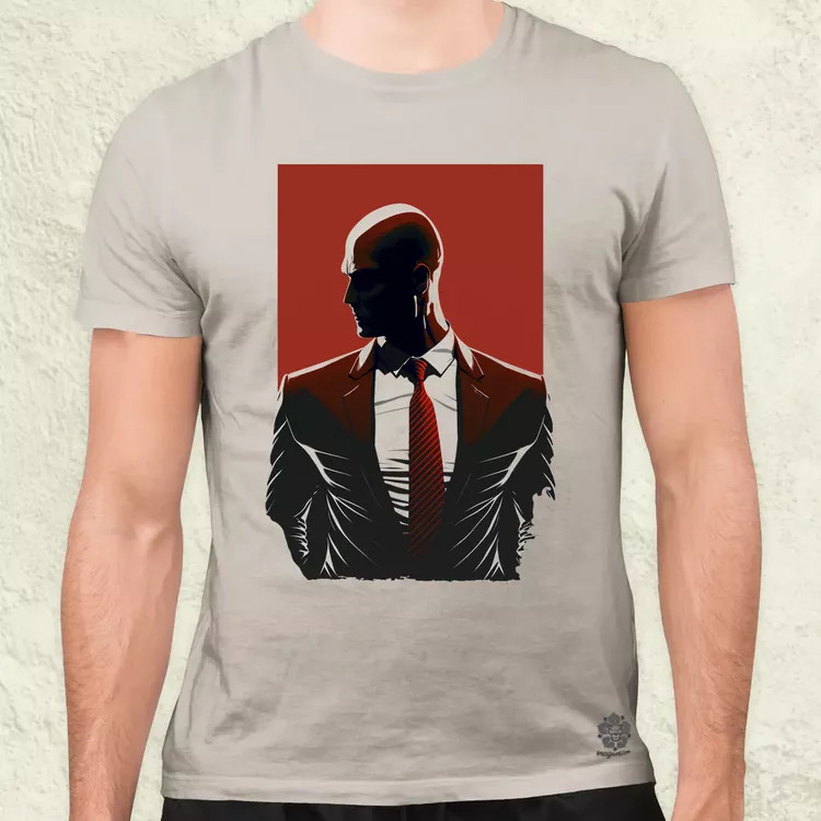 Hitman 47-es ügynök fanart v2 férfi póló