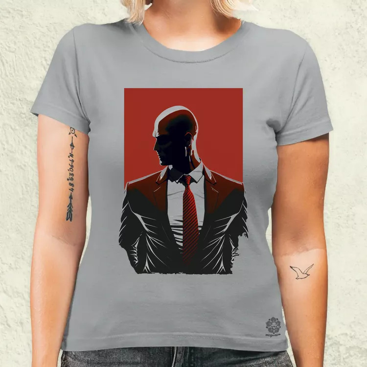 Hitman 47-es ügynök fanart v2 női póló