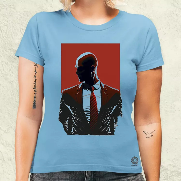 Hitman 47-es ügynök fanart v2 női póló