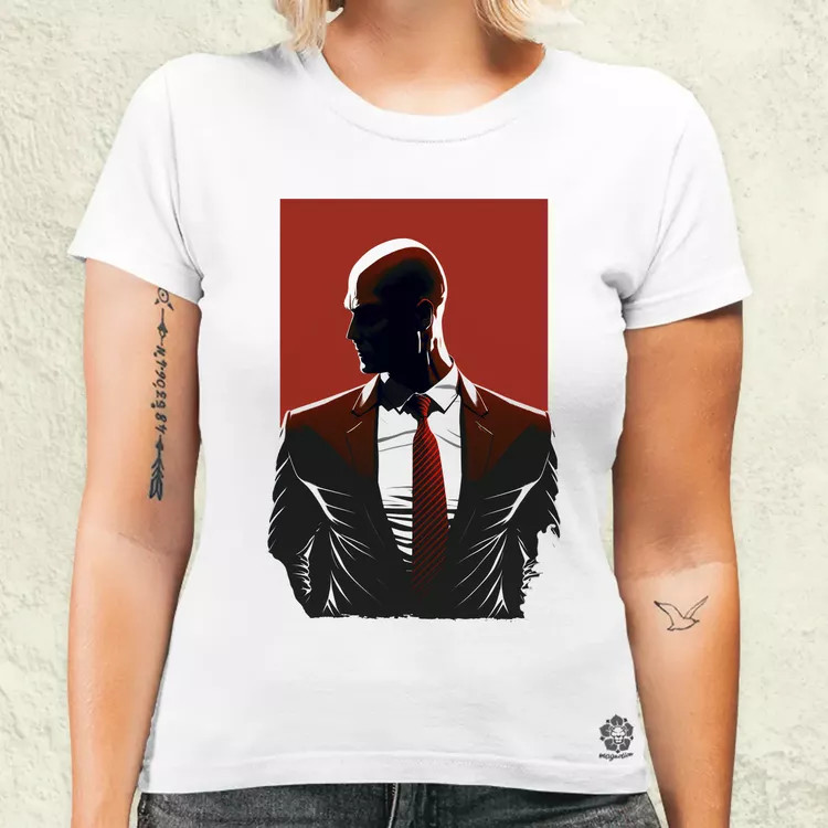 Hitman 47-es ügynök fanart v2 női póló