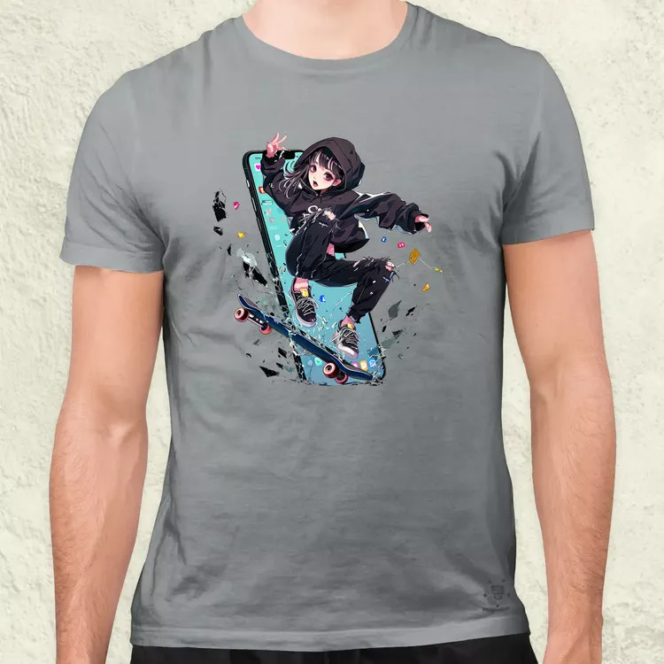 Influenszer chibi lány v1 férfi póló