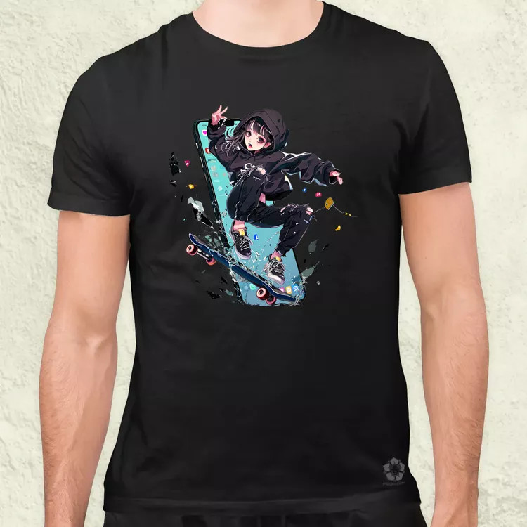 Influenszer chibi lány v1 férfi póló