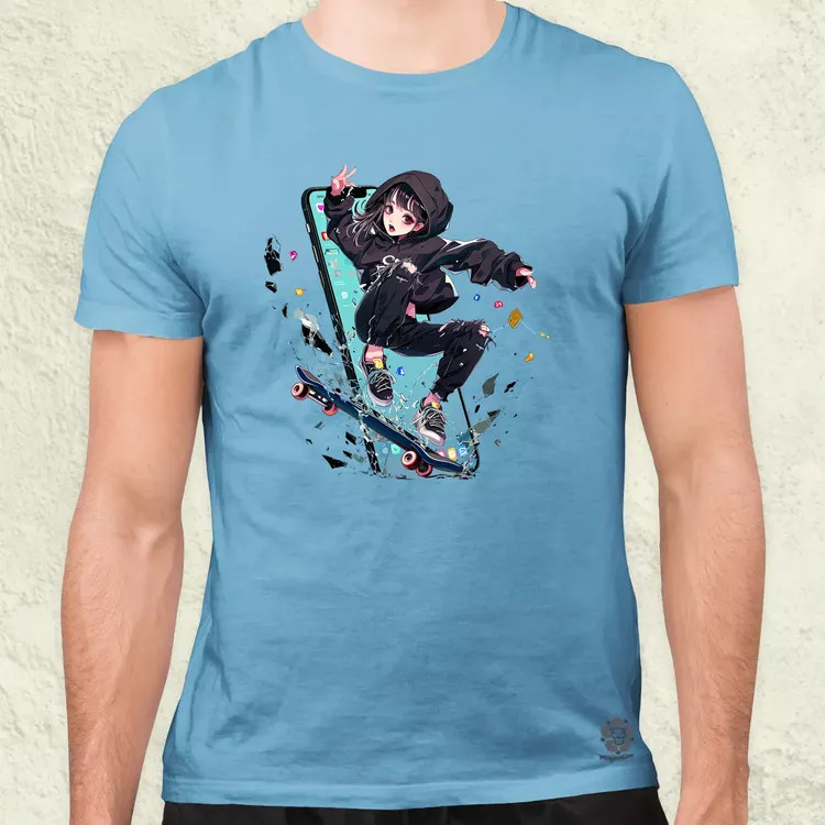 Influenszer chibi lány v1 férfi póló
