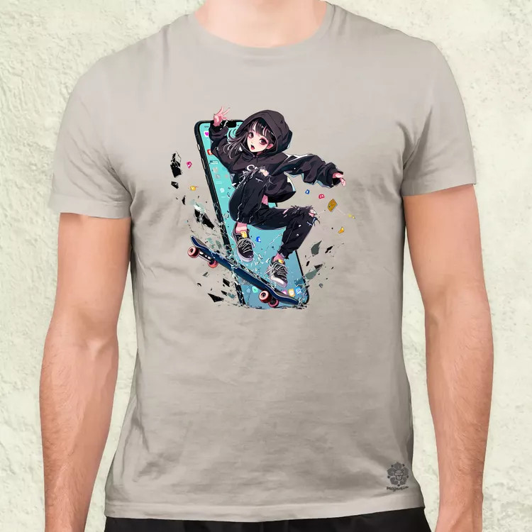 Influenszer chibi lány v1 férfi póló
