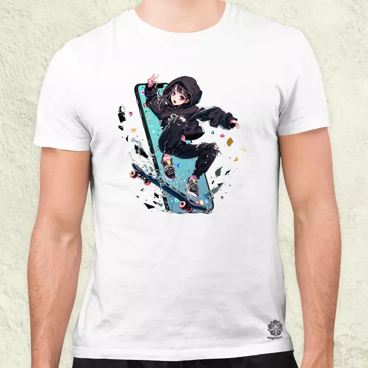 Influenszer chibi lány v1 férfi póló