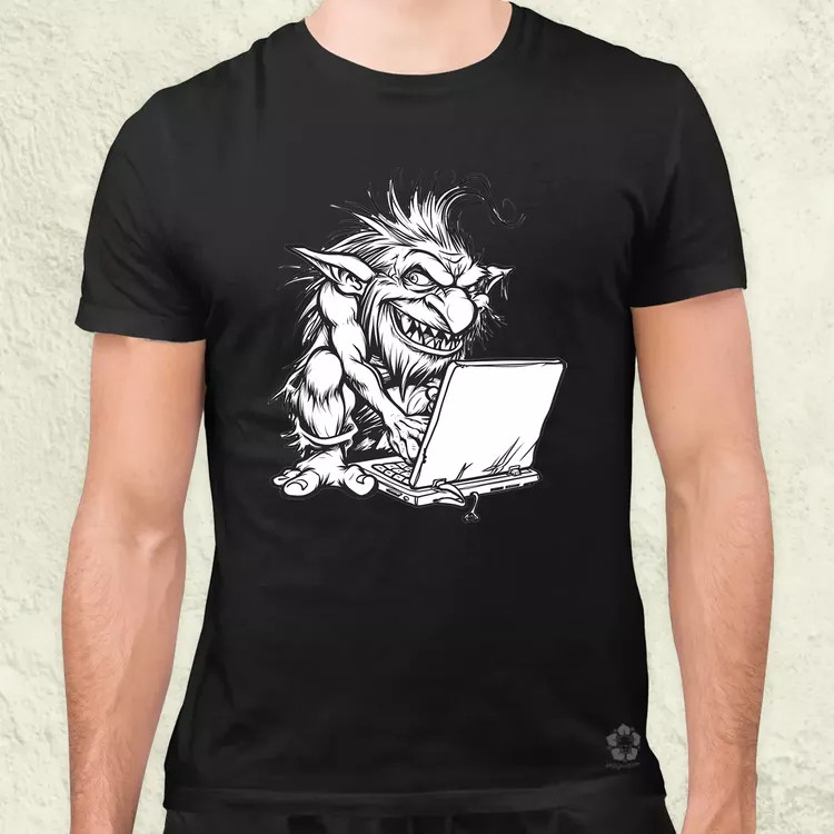 Ne etesd a trollt v3 férfi póló