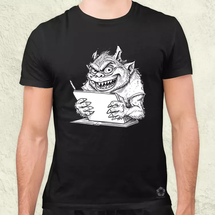 Ne etesd a trollt v4 férfi póló